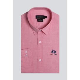 Pink Self Casual Shirt