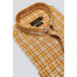 Orange Glen Plaid Check Casual Shirt