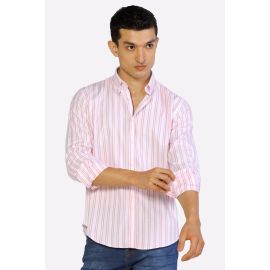 Pink Bengal Stripe Casual Shirt