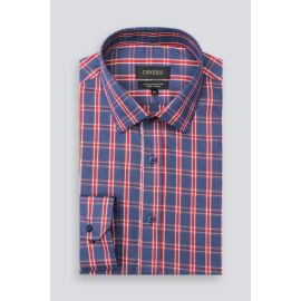 Multicolor Windowpane Check Casual Shirt