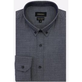 Black Self Textured Casual Shirt