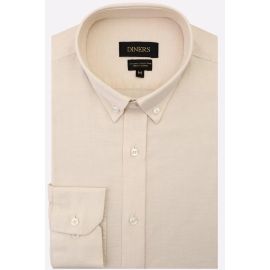 Fawn Self Textured Casual Shirt