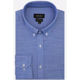 Blue Self Textured Casual Shirt