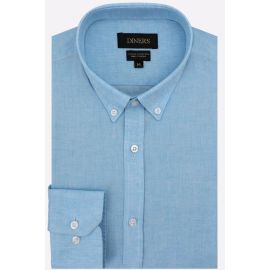 Blue Self Textured Casual Shirt