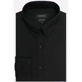 Black Self Textured Casual Shirt