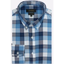Blue Tattersall Check Casual Shirt