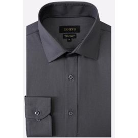 Grey Self Textured Casual Shirt
