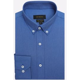 Blue Plain Casual Shirt