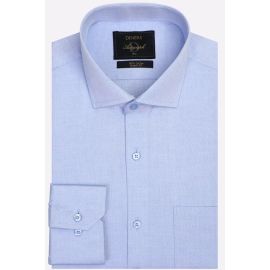 Blue Self Formal Autograph Shirt