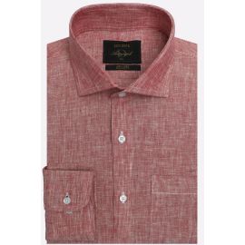 Red Formal Autograph Linen Shirt
