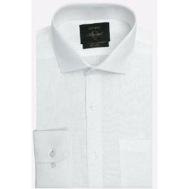 White Formal Autograph Linen Shirt
