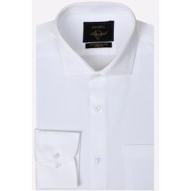 White Dobby Self Formal Autograph Shirt