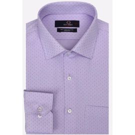 Purple Textured Formal Autograph Shirt