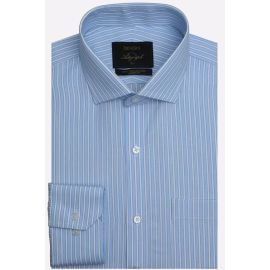 Blue Stripes Formal Autograph Shirt