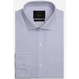 Purple Pencil Stripes Formal Autograph Shirt