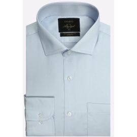Sky Blue Self Formal Autograph Shirt