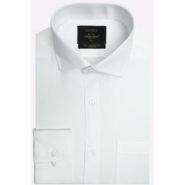 White Self Twill Formal Autograph Shirt