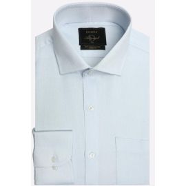 Sky Blue Self Formal Autograph Shirt