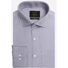 Purple Diamond Patterned Formal Autograph Shirt