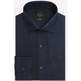 Navy Blue Self Formal Autograph Shirt