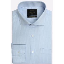 Sky Blue Self Formal Autograph Shirt