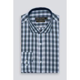 Blue Glen Plaid Check Casual Shirt