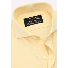 Yellow Fine Stripe Formal Shirt