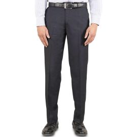 Dark Grey Wash & Wear Regular Fit Trouser