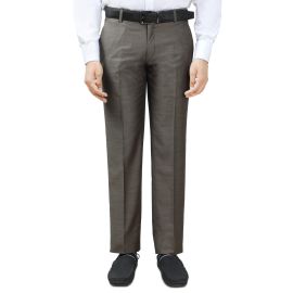 Brown Wash & Wear Smart Fit Trouser