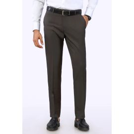 Brown Smart Fit Formal Trouser