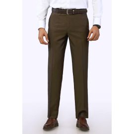 Brown Smart Fit Formal Trouser