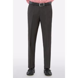 Dark Brown Regular Fit Formal Trouser