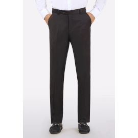 Dark Brown Regular Fit Formal Trouser