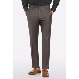 Brown Regular Fit Formal Trouser