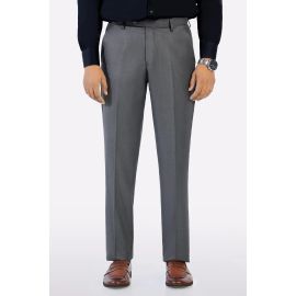 Dark Grey Regular Fit Formal Trouser