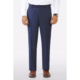 Navy Regular Fit Formal Trouser