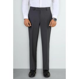Charcoal Regular Fit Formal Trouser