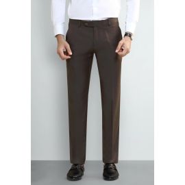 Brown Smart Fit Formal Trouser