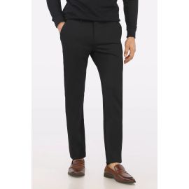 Black Smart Fit Cotton Chino