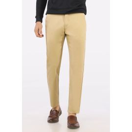 Beige Smart Fit Cotton Chino