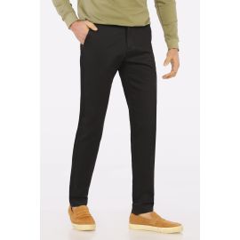 Black Smart Fit Cotton Chino