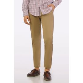 Beige Smart Fit Cotton Chino