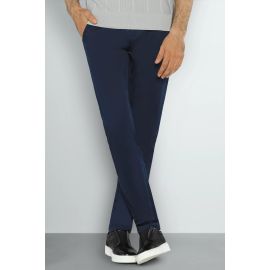 Navy Blue Smart Fit Cotton Chino