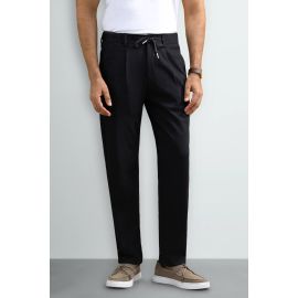 Black Smart Fit Casual Trouser