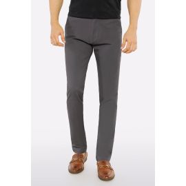 Dark Grey Smart Fit Cotton Chino
