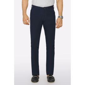 Navy Blue Smart Fit Cotton Chino
