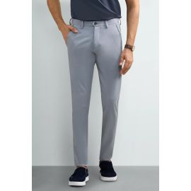 Silver Smart Fit Cotton Chino