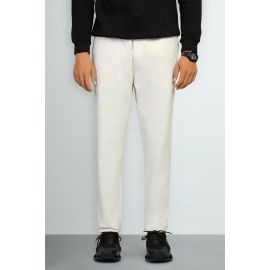 Off White Smart Fit Cotton Pants
