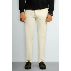 Off White Smart Fit Cotton Pants