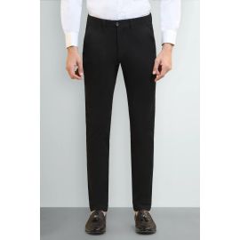 Black Smart Fit Cotton Chino